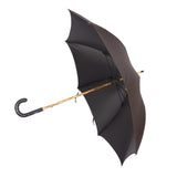 Alligator Leather Solid Stick Umbrella