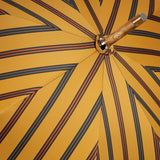 Polished Italian Chestnut With Knot Solid Stick Umbrella