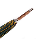 Ostrich Leather Handle Solid Stick Umbrella