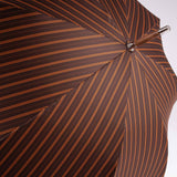 Ostrich Leather Handle Solid Stick Umbrella